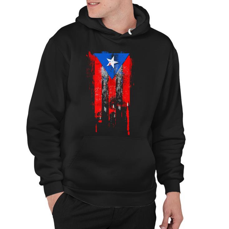 Puerto Rico Flag Drip Hoodie