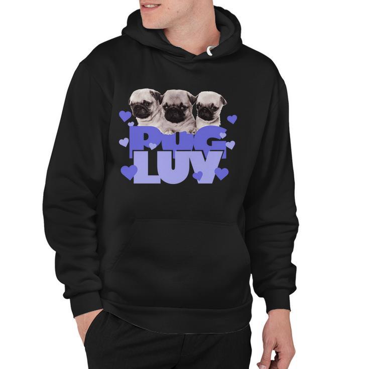 Pug Luv Tshirt Hoodie