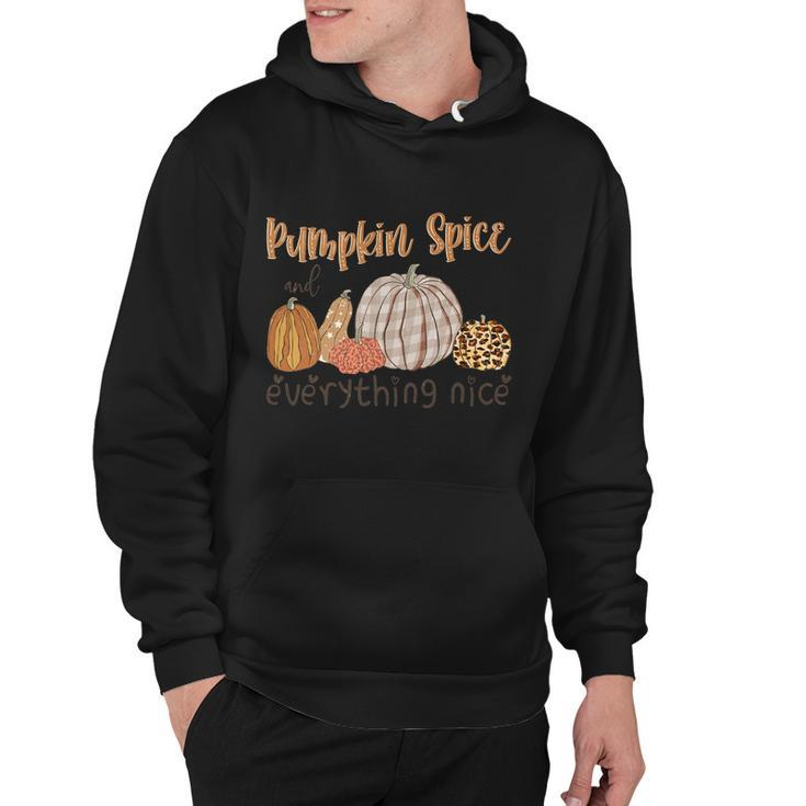 Pumpkin Spice And Everything Nice Thanksgiving Quote V2 Hoodie
