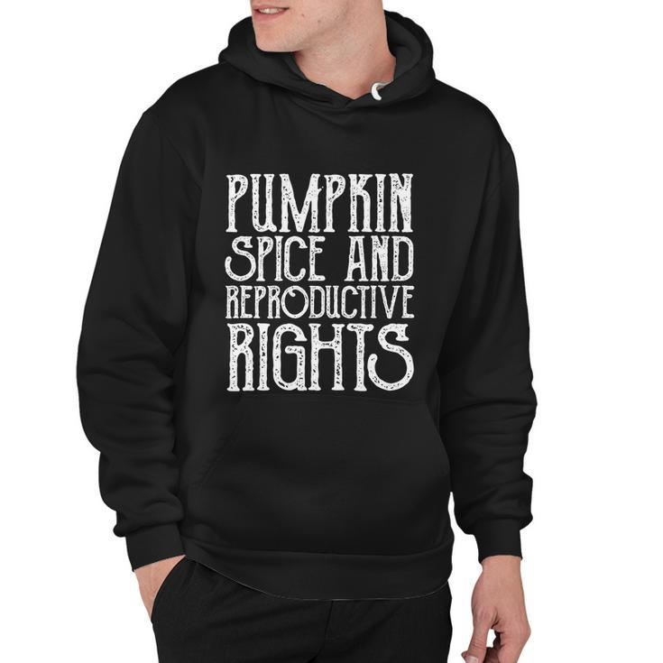 Pumpkin Spice And Reproductive Rights Vintage Feminist Gift Hoodie