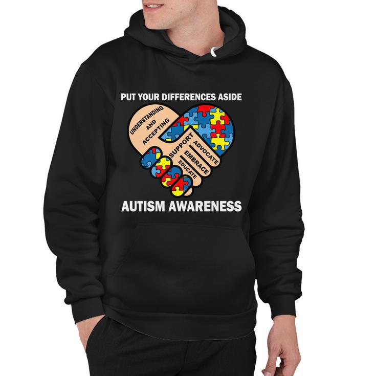 Put Your Differences Aside Autism Awareness Hoodie