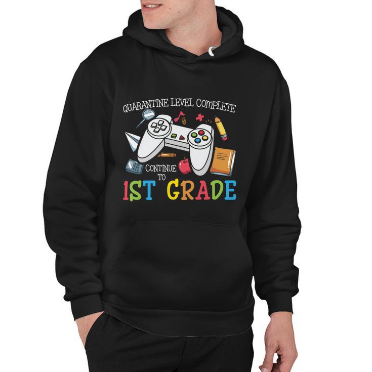 Quarantine Level Complete 1St Grade Video Game Back To School Hoodie