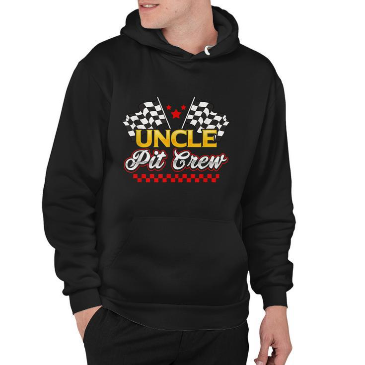 Race Car Birthday Party Racing Family Uncle Pit Crew Hoodie