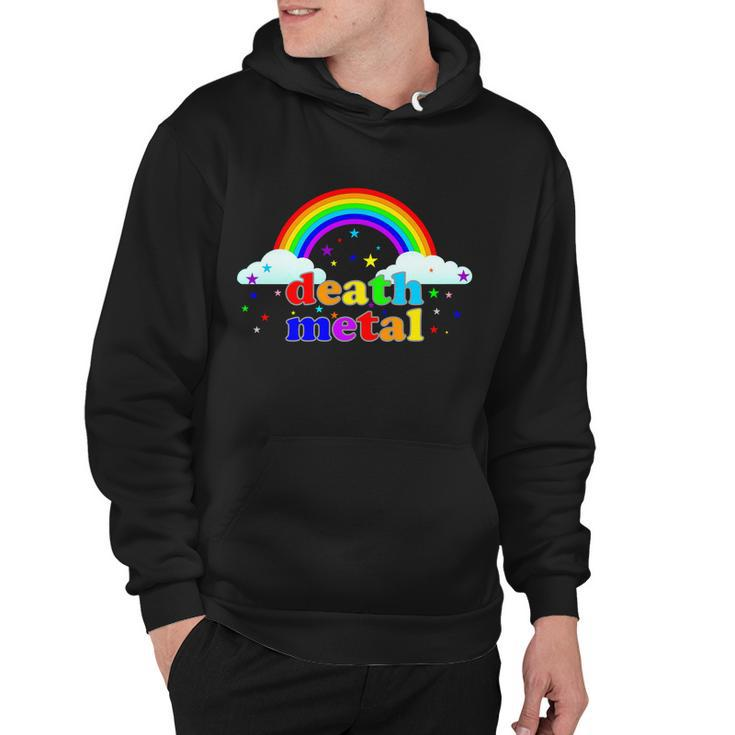 Rainbow Death Metal Logo Hoodie