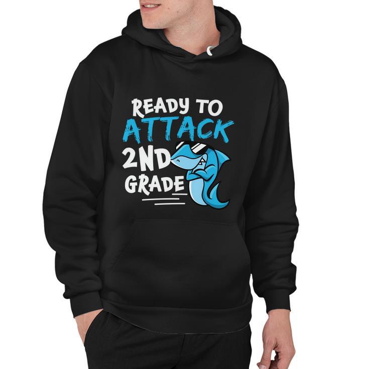 Ready To Attack 2Nd Grade Back To School First Day Of School Hoodie