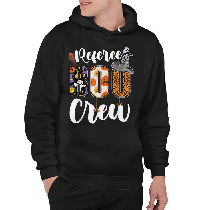 Referee Boo Crew Ghost Funny Referee Halloween Matching  Hoodie