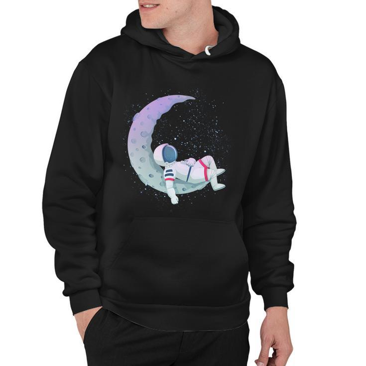 Relaxing Astronaut On The Moon Hoodie
