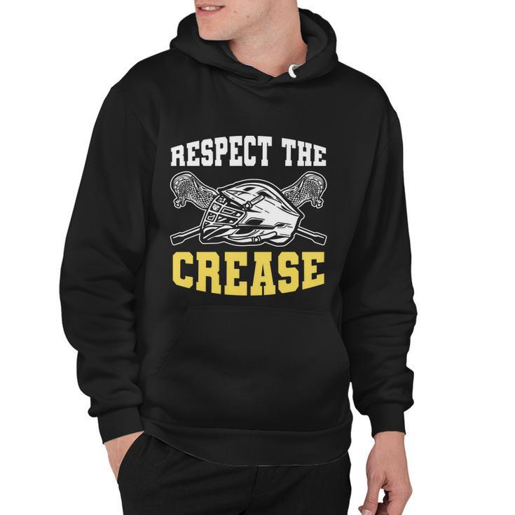 Respect The Crease Lacrosse Goalie Lacrosse Plus Size Shirts For Men And Women Hoodie