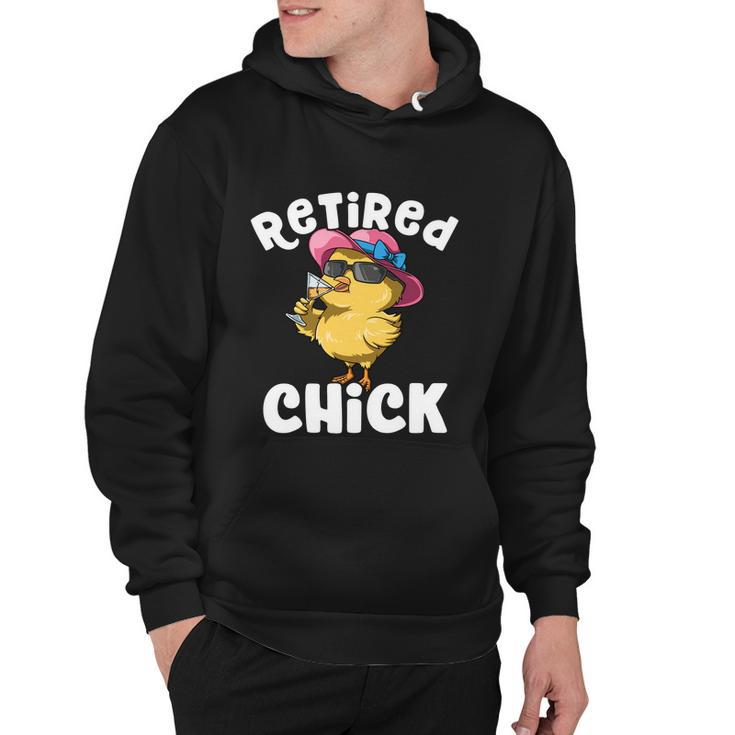 Retired Chick Funny Ladies Retired Moms Retirement Meaningful Gift Hoodie