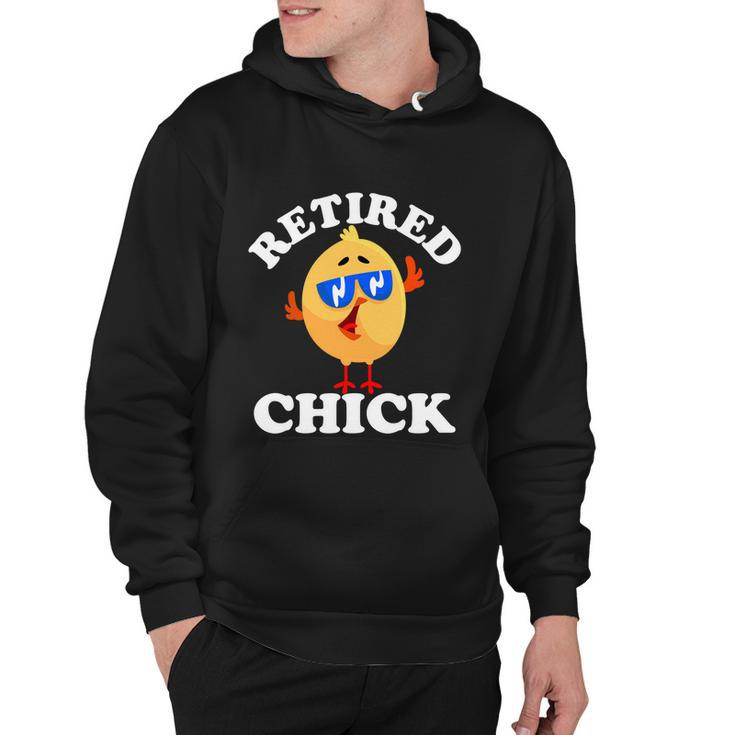 Retired Chick Nurse Chicken Retirement 2021 Colleague Funny Gift Hoodie