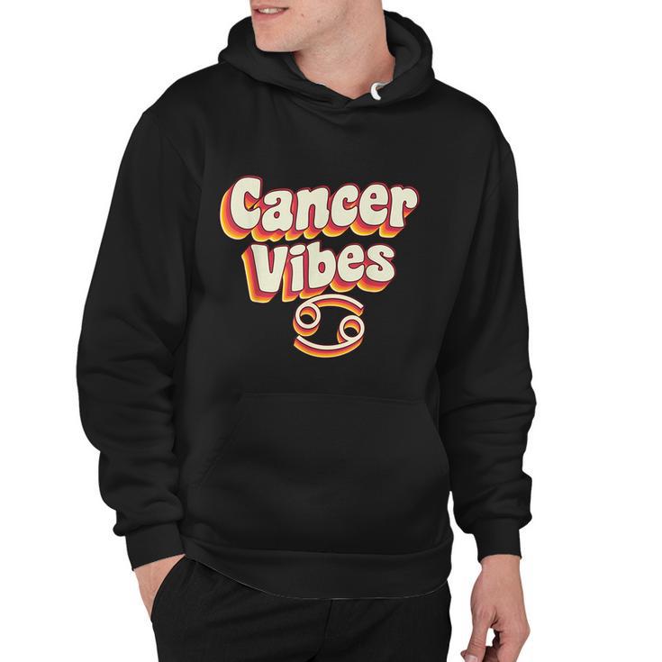 Retro Astrology June & July Birthday Cancer Zodiac Sign Hoodie