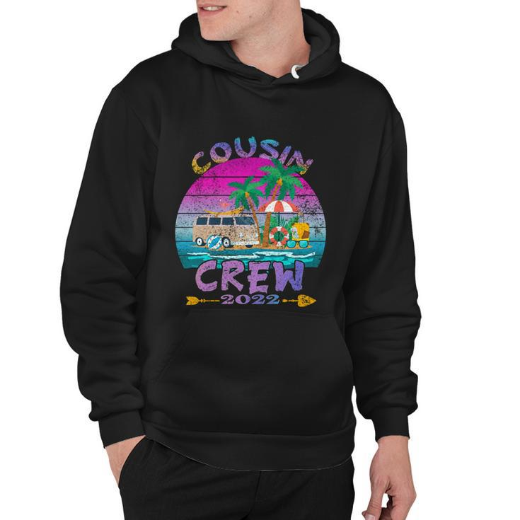 Retro Cousin Crew Vacation 2022 Beach Trip Family Matching Gift Hoodie