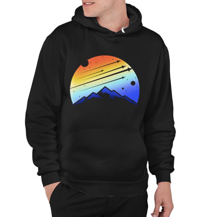 Retro Mountain Stars Hoodie