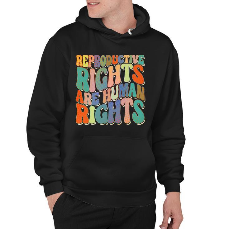 Retro Pro Roe Reproductive Rights Are Human Rights Hoodie