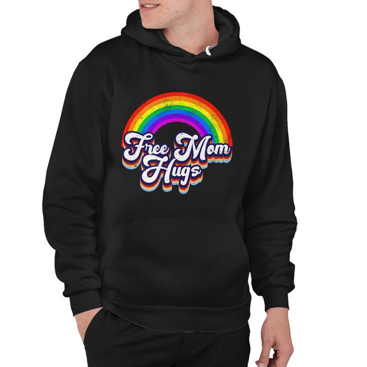 Retro Vintage Free Mom Hugs Rainbow Lgbtq Pride Tshirt Hoodie