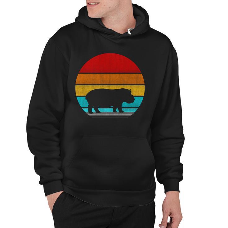 Retro Vintage Hippopotamus Hoodie