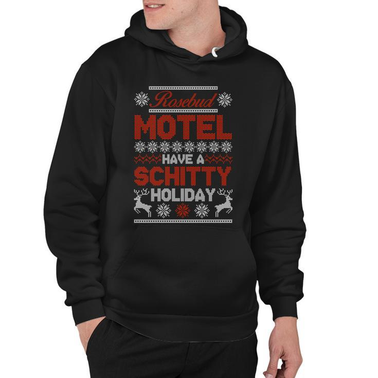 Rosebud Motel Have A Schitty Holiday Ugly Christmas Sweater Hoodie