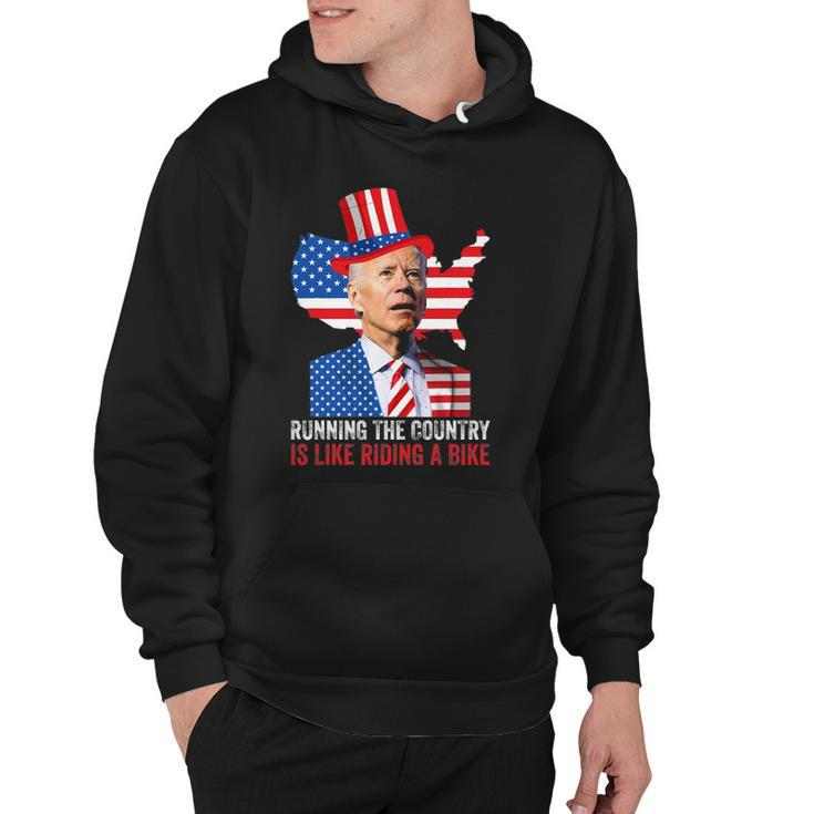 Running The Country Is Like Riding A Bike Anti Biden Hoodie