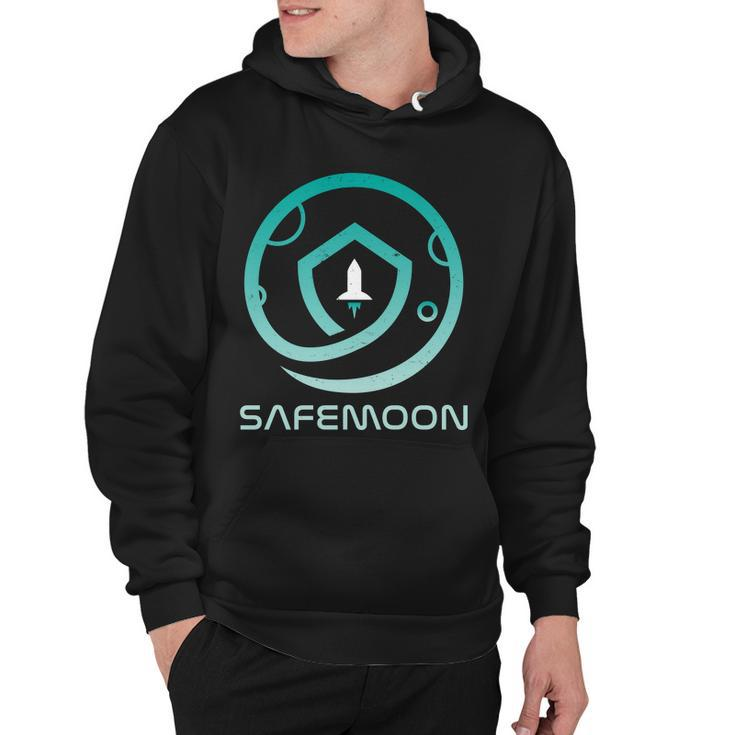 Safemoon Cryptocurrency Logo With Name Hoodie