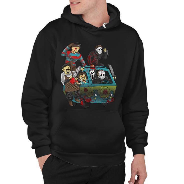 Scary Holocaust Machine Van Movie Characters Tshirt Hoodie