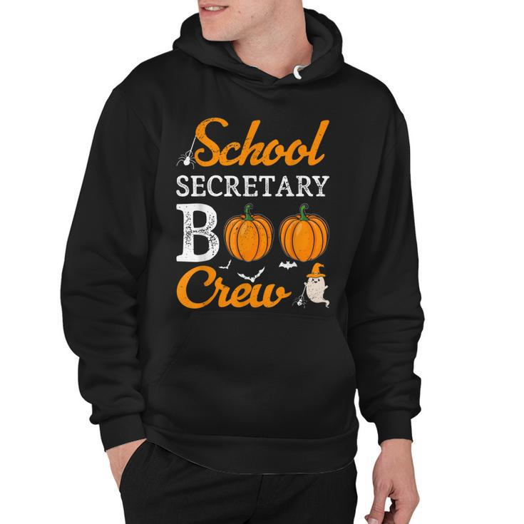 School Secretary Boo Crew Halloween School Office Squad  Hoodie