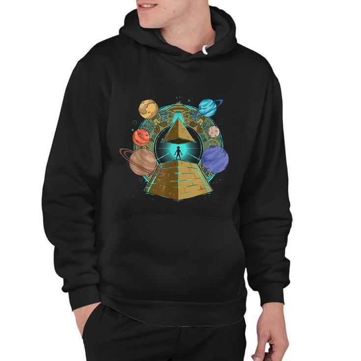 Sci Fi Ufo Abduction Pyramids Ancient Egypt Science Alien Hoodie