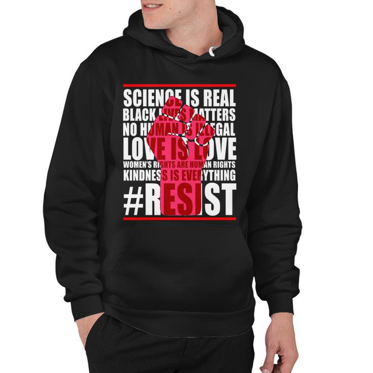 Science Is Real Resist Quote Tshirt Hoodie