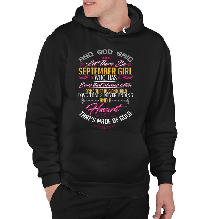 September Girl Always Listens Tshirt Hoodie