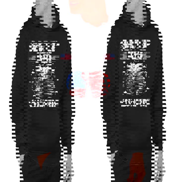 Shut Up Liver Youre Fine 4Th Of July Beer Drinking Drunk   Hoodie