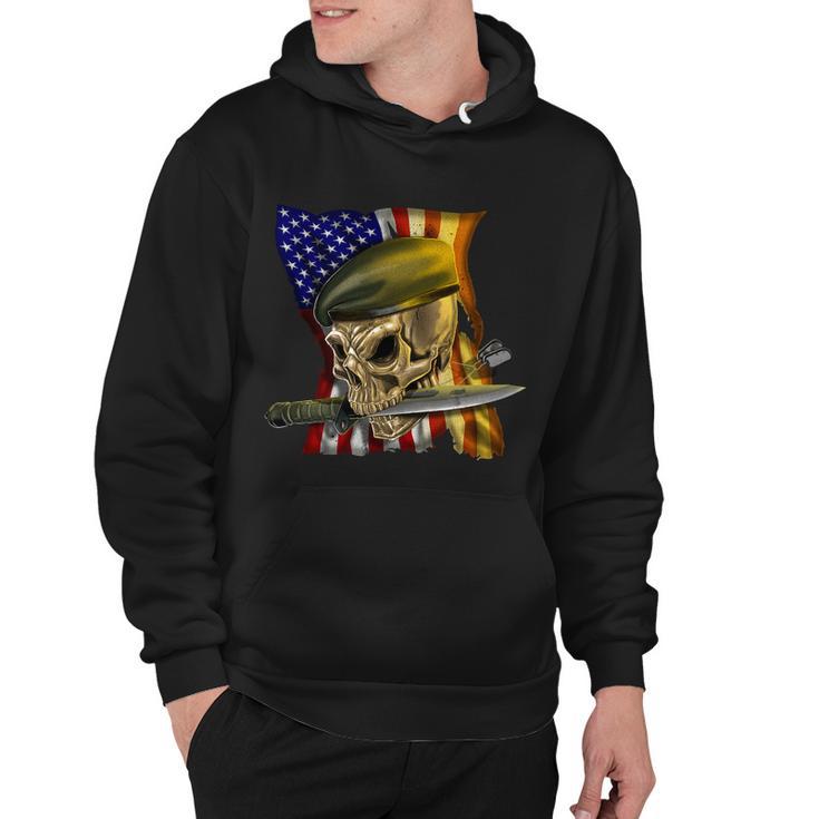 Skull Beret Military Tshirt Hoodie