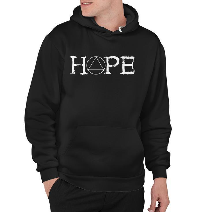 Sobriety Hope Recovery Alcoholic Sober Recover Aa Support Cool Gift Hoodie