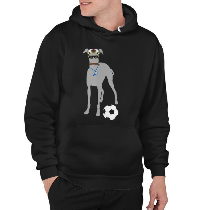 Soccer Gift Idea Fans- Sporty Dog Coach Hound Hoodie