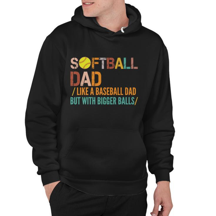 Softball Dad Like A Baseball Dad Vintage Tshirt Hoodie