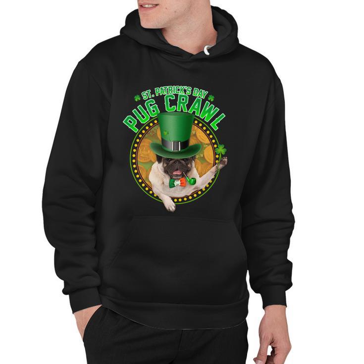 St Patricks Day Pug Crawl Funny Irish Pug Tshirt Hoodie