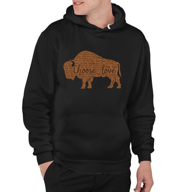 Stop Hate End Racism Choose Love Gift Pray For Buffalo Strong Gift V3 Hoodie