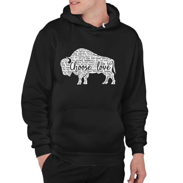 Stop Hate End Racism Choose Love Meaningful Gift Pray For Buffalo Strong Gift Hoodie