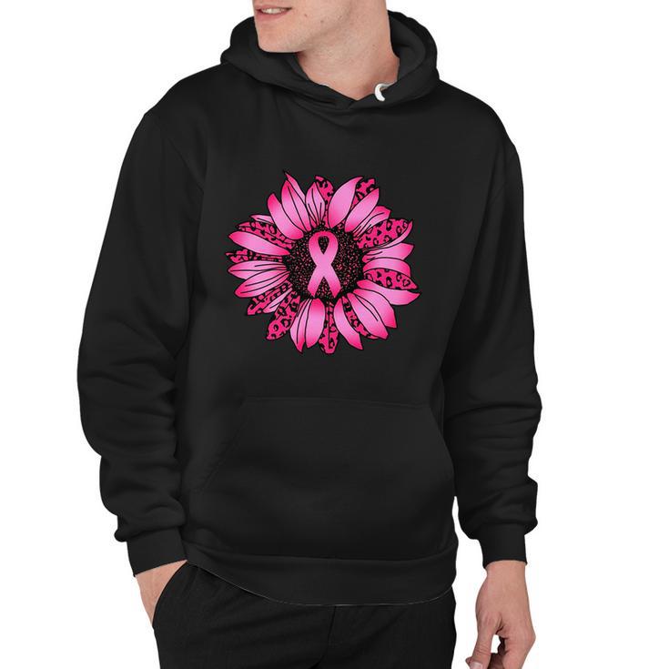 Sunflower Pink Ribbon Breast Cancer Awareness Tshirt Hoodie