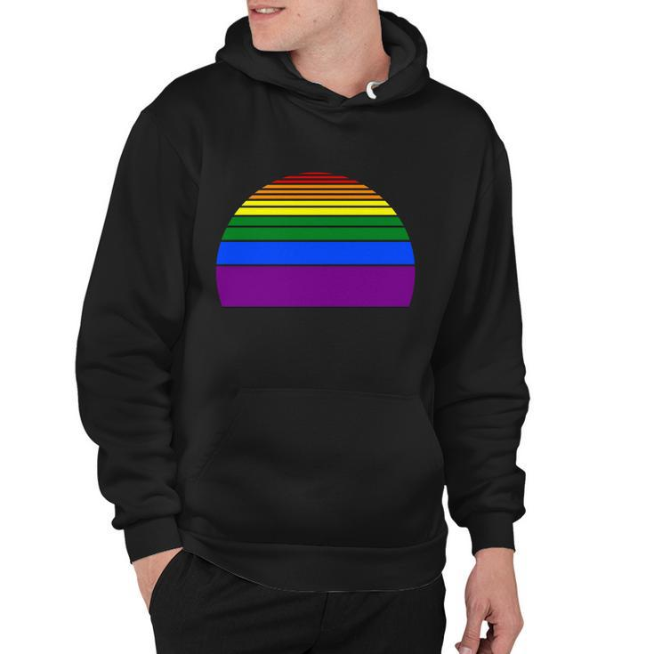 Sunset Lgbt Gay Pride Lesbian Bisexual Ally Quote V4 Hoodie