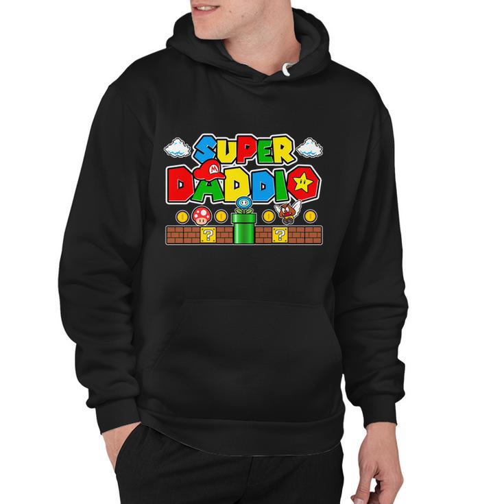 Super Daddio Dad Video Gamer Hoodie