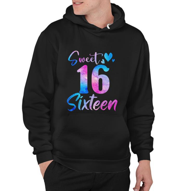 Sweet 16Th Birthday Party Funny Sixteen Years Old Girl Hoodie