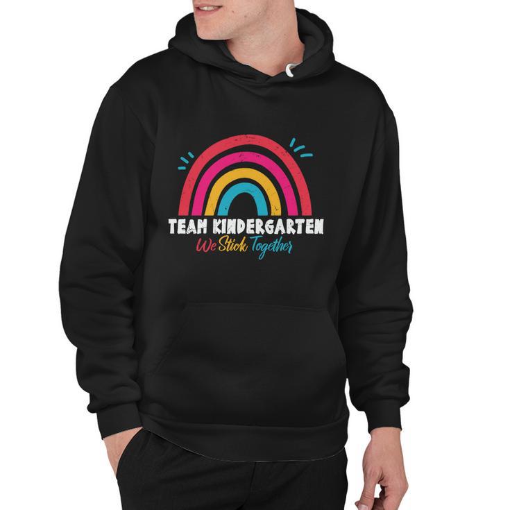 Team Kindergarten We Stick Together Graphic Plus Size Shirt For Kids Teacher Hoodie