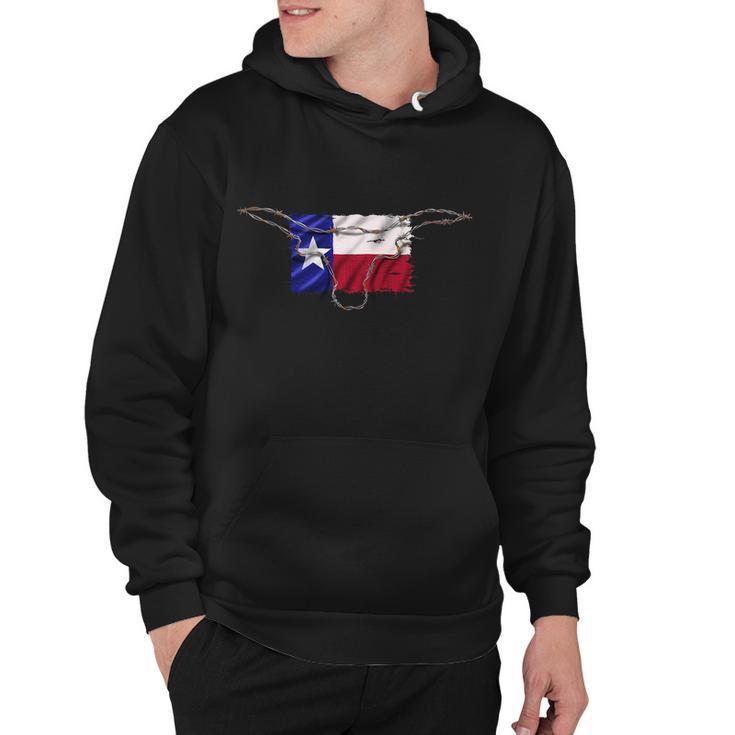 Texas Flag Barbwire Tough Hoodie