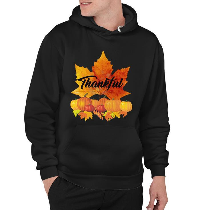 Thankful Autumn Leaves Thanksgiving Fall Tshirt Hoodie