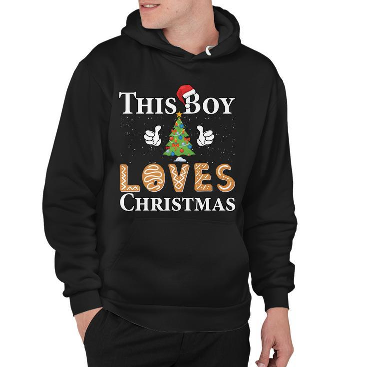 This Boy Loves Christmas Tshirt Hoodie