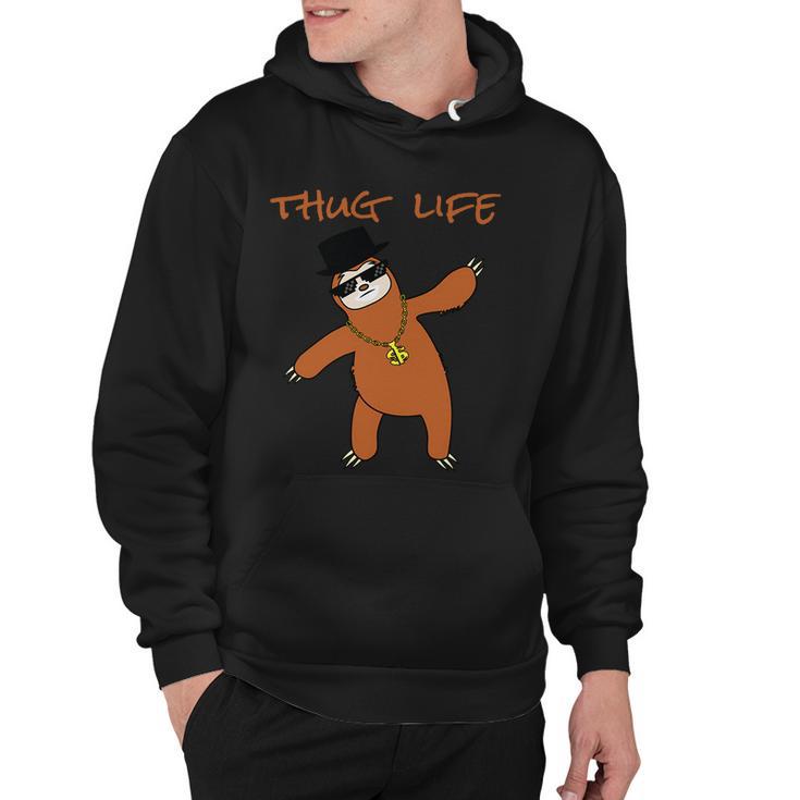 Thug Life Gangsta Sloth Hoodie