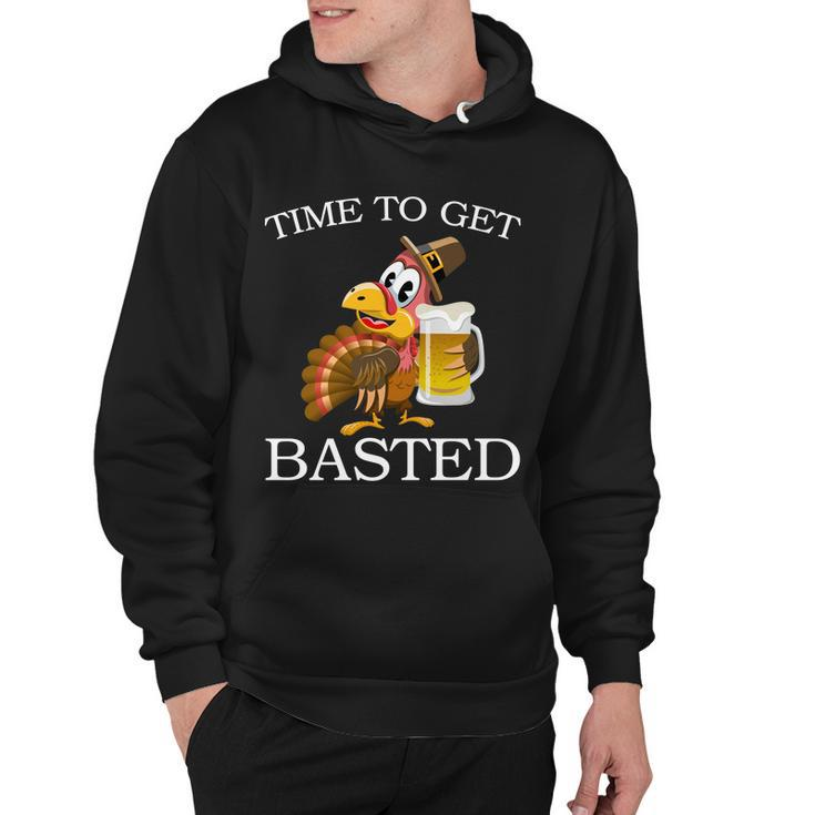 Time To Get Basted Funny Thanksgiving Tshirt Hoodie