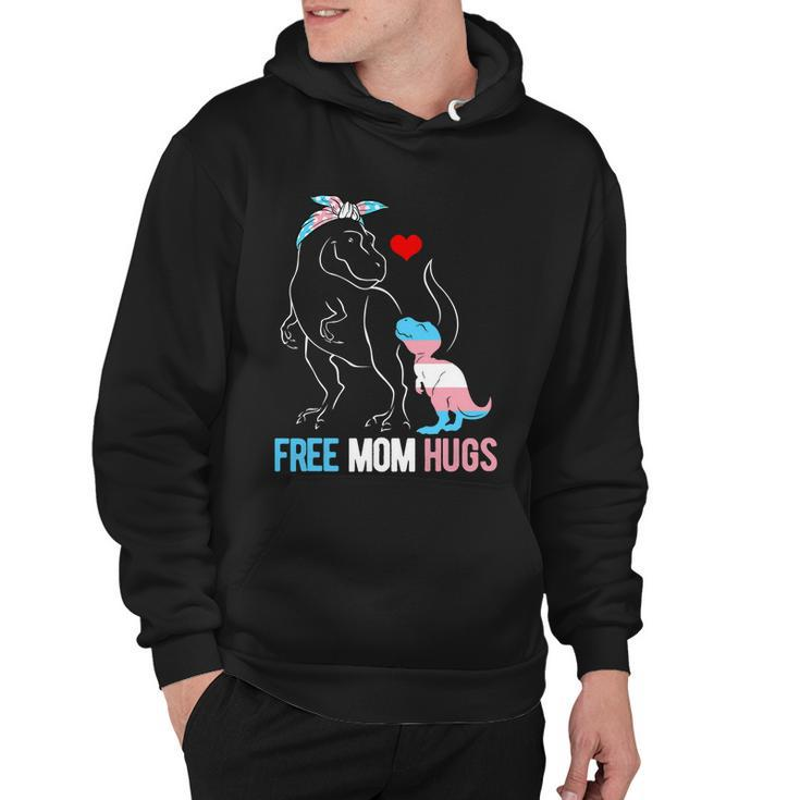 Trans Free Mom Hugs Dinosaur Rex Mama Transgender Pride Gift Hoodie