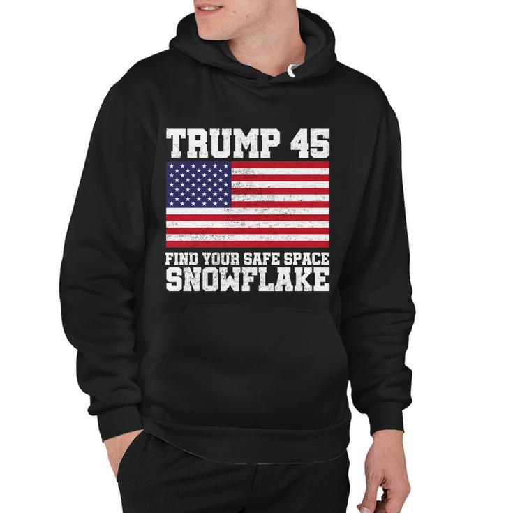 Trump 45 Find Your Safe Place Snowflake Tshirt Hoodie