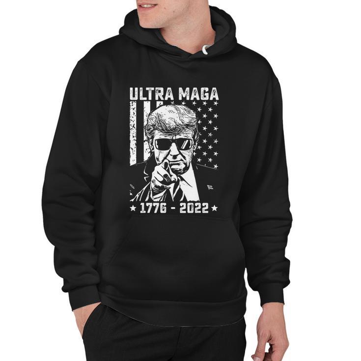 Ultra Maga Donald Trump American Flag Tshirt Hoodie