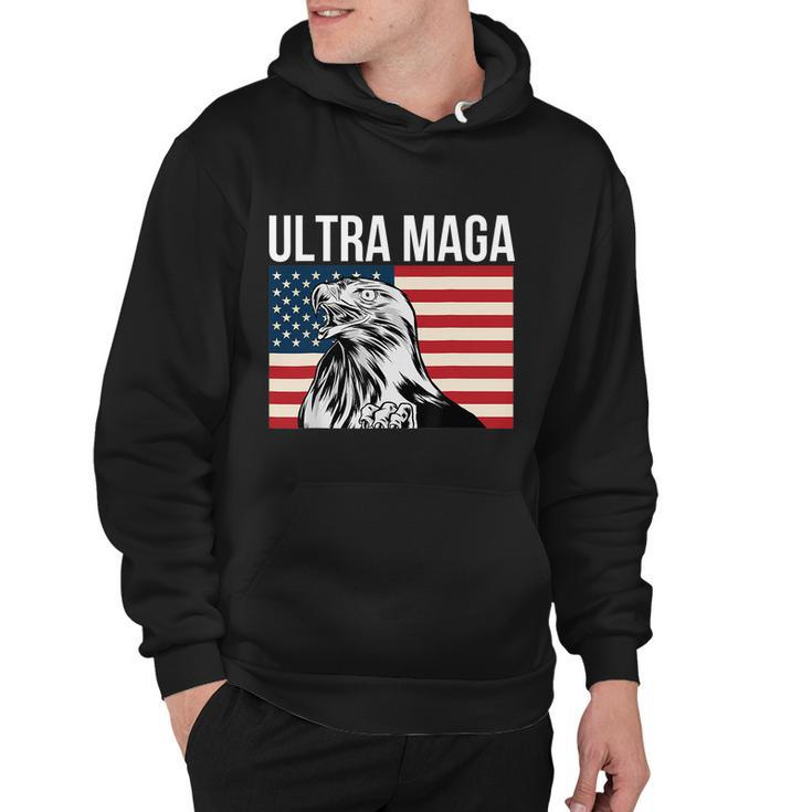Ultra Maga Patriot Patriotic Agenda 2024 American Eagle Flag Hoodie